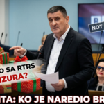 Vlado Đajić u skupštini govori o cenzuri na RTRS-u, sa grafičkim prikazom izbrisanih humanitarnih paketića dijaspore.