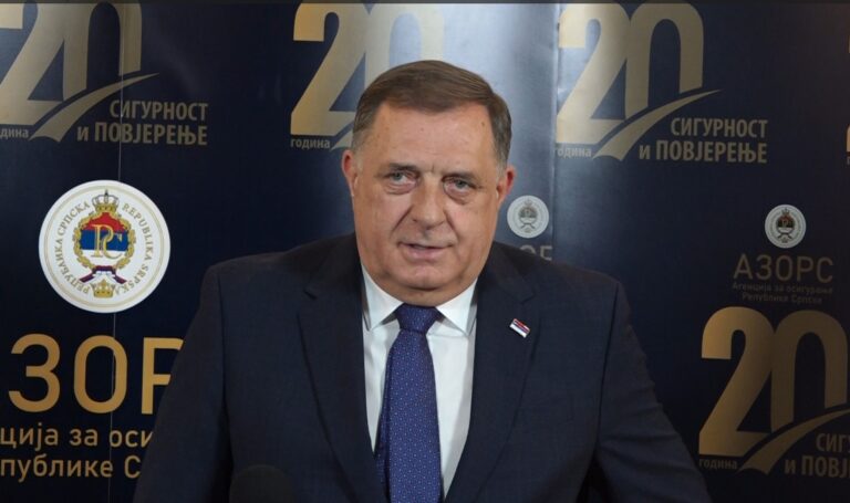 Milorad Dodik govori na svečanosti povodom 20 godina rada Agencije za osiguranje Republike Srpske