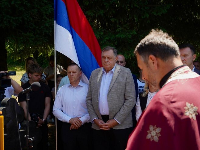 Milorad Dodik na obilježavanju godišnjice smrti generala Momira Talića u Piskavici