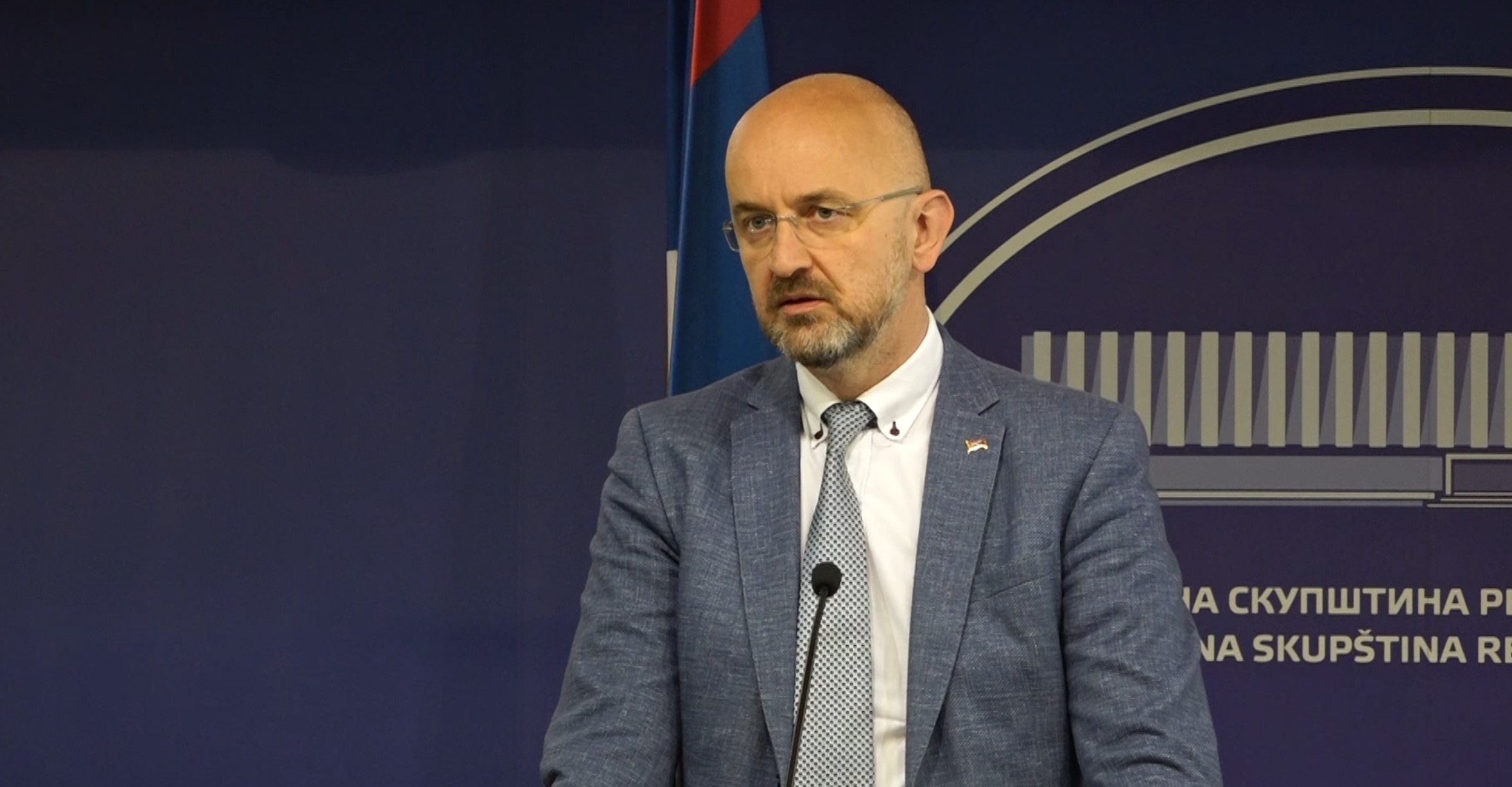 Srđan Mazalica tokom izjave o političkoj situaciji u Republici Srpskoj