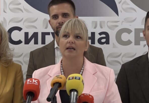 Mirna Savić Banjac na konferenciji za medije govori o olakšicama za preduzetnike u Republici Srpskoj