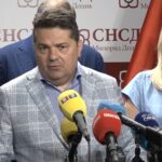 Dr Nenad Stevandić daje izjavu medijima nakon koalicionog sastanka u Banjoj Luci