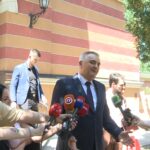 Savo Minić predsednik Vlade Republike Srpske daje izjavu medijima