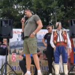 Darko Miličić i učesnici na otvaranju manifestacije Janjski višeboj u Strojicama