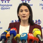 Jelena Trivić na konferenciji za medije Narodnog fronta u Banjoj Luci govori o budžetskom deficitu Republike Srpske