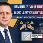 Fotografija dr Vlade Đajića pored naslova i grafike o demantiju političke organizacije Volja naroda Srpske.
