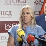 Željka Cvijanović, srpski član Predsjedništva BiH, obraća se medijima povodom kršenja procedura na sjednici Predsjedništva BiH.