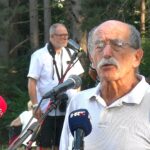 Zoran Pusić govori na obilježavanju 85. godišnjice ustanka u Srbu.