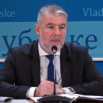 Ministar Alen Šeranić na konferenciji za medije povodom rekonstrukcije Bolnice u Prijedoru