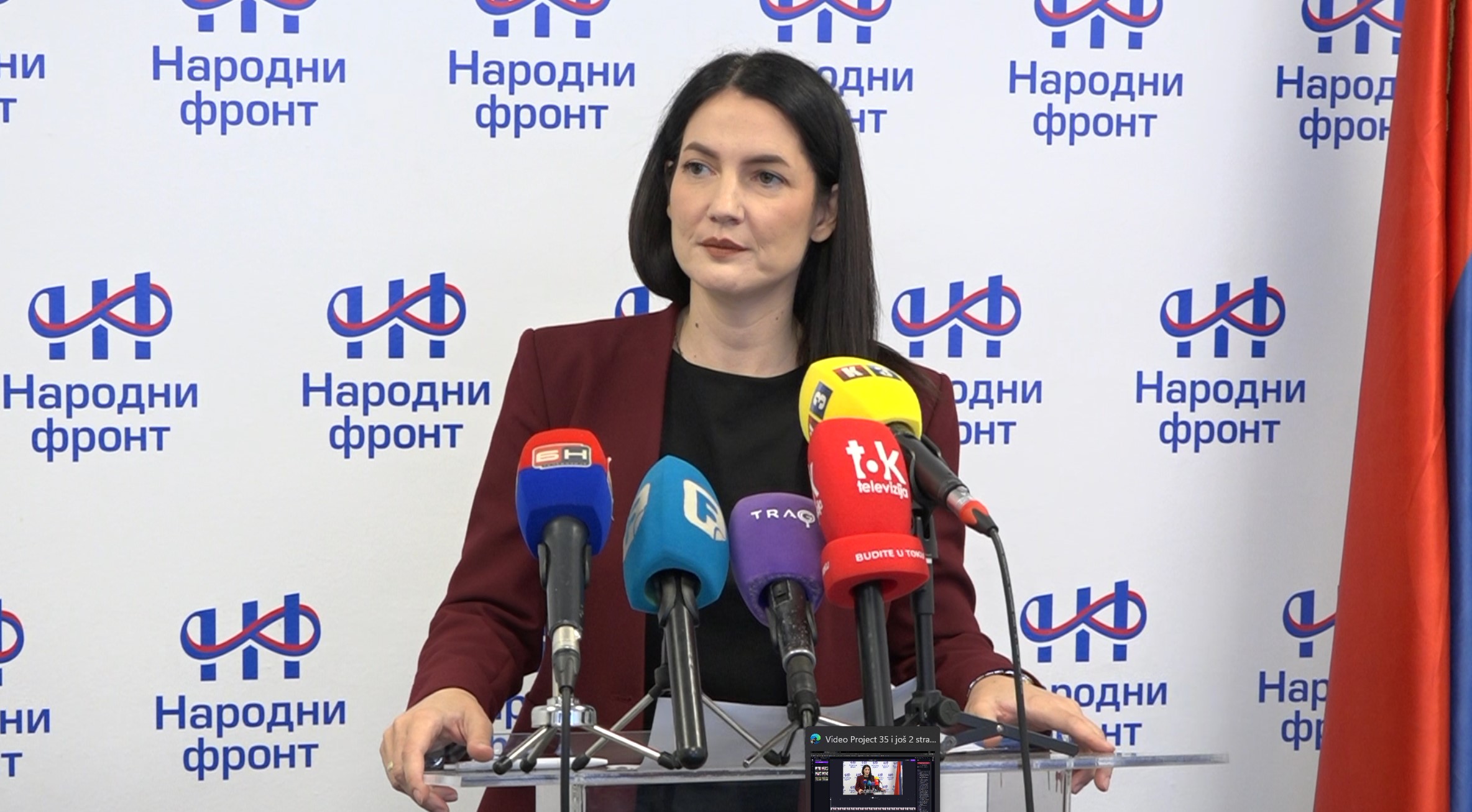 Jelena Trivić na konferenciji za medije govori o penzijama i aferama u Republici Srpskoj