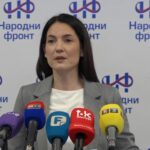 Jelena Trivić drži press konferenciju Narodnog fronta o ekonomskoj situaciji i infrastrukturi u Republici Srpskoj