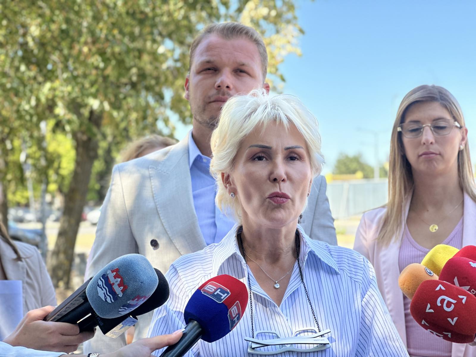 Valentina Savić Mandić na otvaranju gradilišta spomenika knezu Lazaru u Banjaluci