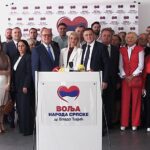 Dr Vlado Đajić i kandidati pokreta Volja naroda Srpske na predstavljanju izborne liste