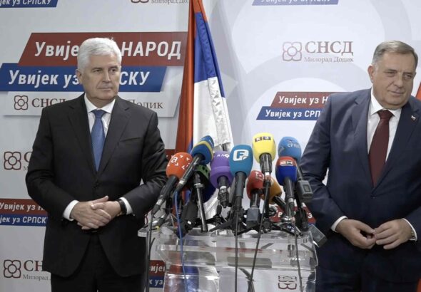 Milorad Dodik i Dragan Čović na sastanku u Banjaluci o formiranju vlasti u BiH