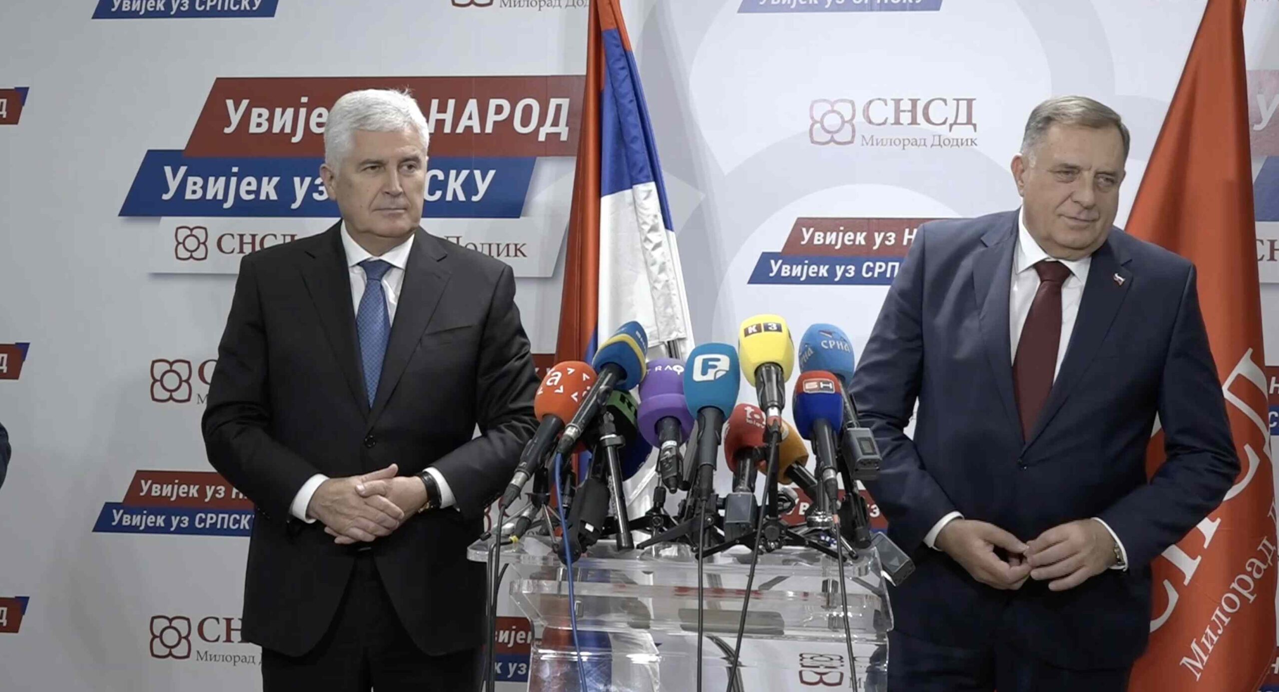 Milorad Dodik i Dragan Čović na sastanku u Banjaluci o formiranju vlasti u BiH