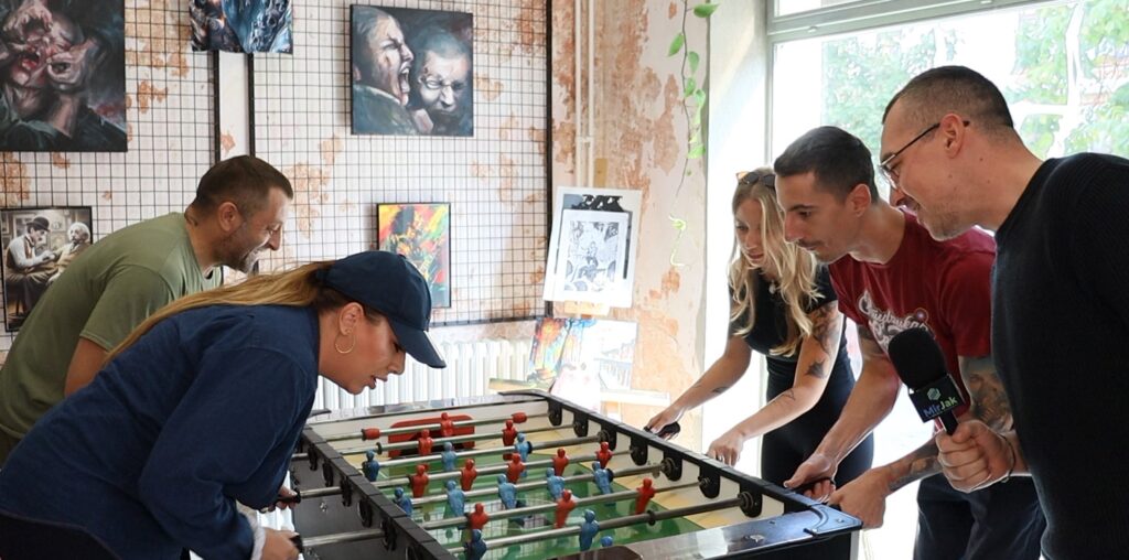 Dragan Grbic i Jelena Matosevic u posjeti tattoo studiju Industrija u Banjaluci