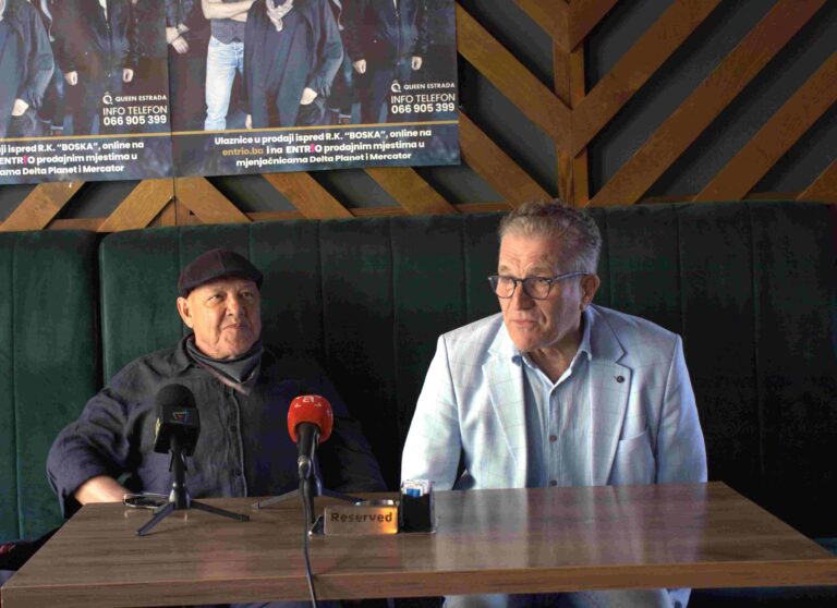 Zoran Đurić iz agencije Queen Estrada najavljuje koncert grupe Galija povodom 50 godina karijere
